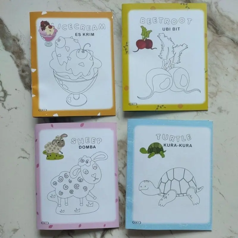 Buku Mewarnai Kecil Kiky Coloring Book 3