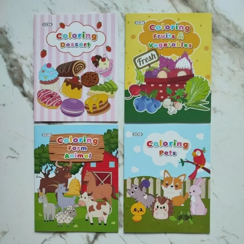 Buku Mewarnai Kecil Kiky Coloring Book 2