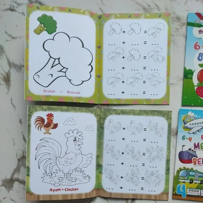 Buku Mewarnai Kecil Kiky Coloring Book 4