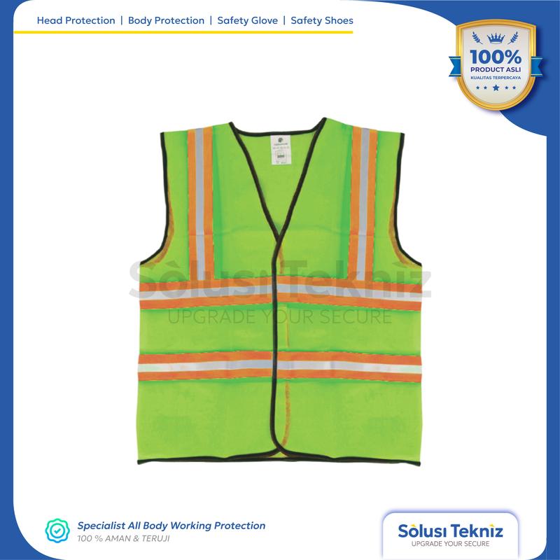 Rompi Proyek Safety 4 Line Kombinasi Scotlight / Vest Working Gosave rompi  kerja 3
