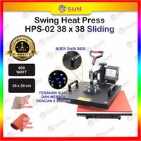 Gambar Mesin Press Kaos / SUN Swing Heat Press ES-01 UK 38 X 38cm + PETI KAYU - HPS-02 38x38, Surabaya dari Sun Indonesia Kota Surabaya 3 Tokopedia