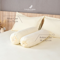 Gambar QUEEN - CREAM 160x200x35 cm Sprei Leven Cotton 100% Katun dari Leven Cotton Kota Bekasi 4 Tokopedia