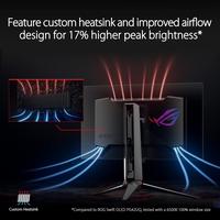 Gambar ASUS ROG Swift OLED PG27AQDM Gaming Monitor - 27 inch, 2K QHD (2560x1440), OLED, 240Hz, 0.03ms dari Techno Computer Bali Kota Denpasar 5 Tokopedia