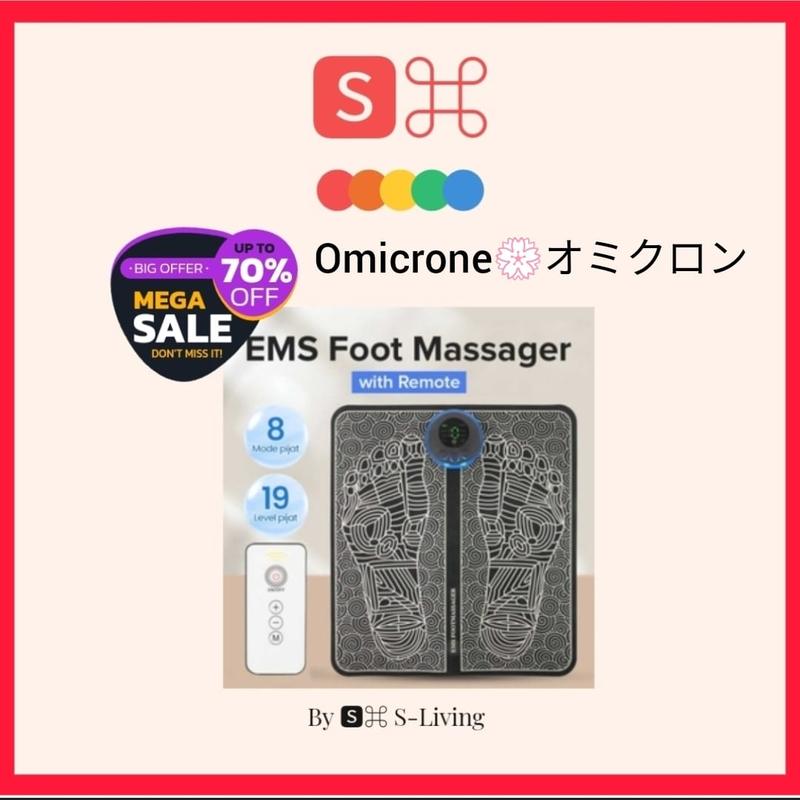 Omicrone Omicrone Pemijat Kaki Elektrik USB Pulse EMS Muscle Massager Tubuh ...