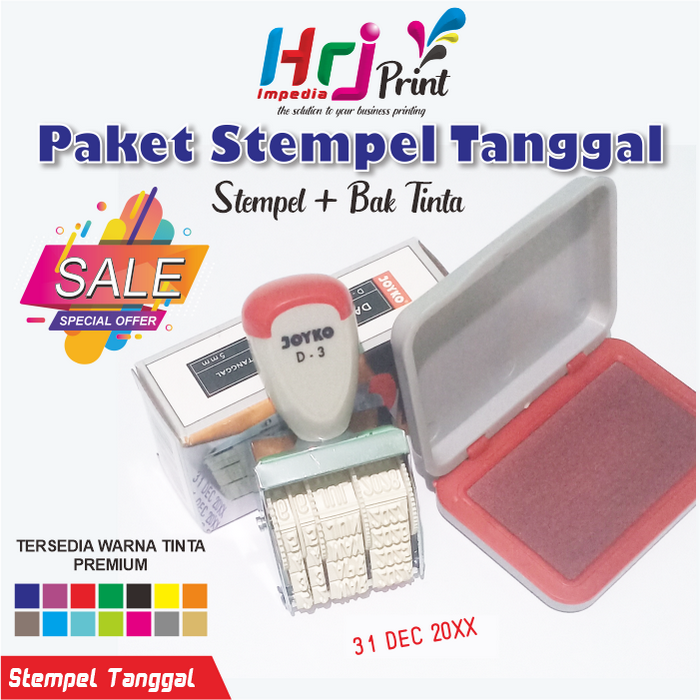Gambar Jual Stempel Tanggal Bulan Tahun Joyko dari Hrj-Impedia Print Kota Tangerang Selatan Tokopedia