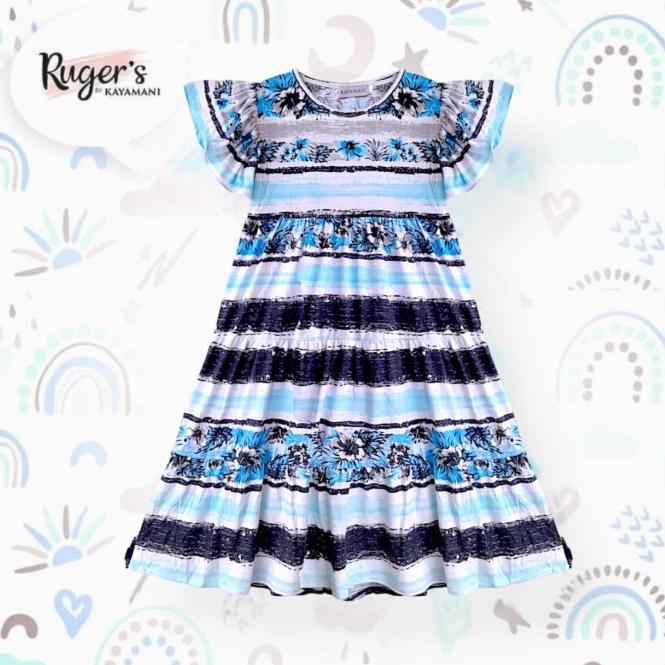 Gambar Rugers By Kayamani - Dress Anak Perempuan - Ocean Flower Dress - 2-3 tahun dari Rugers By Kayamani Kota Tangerang Selatan Tokopedia