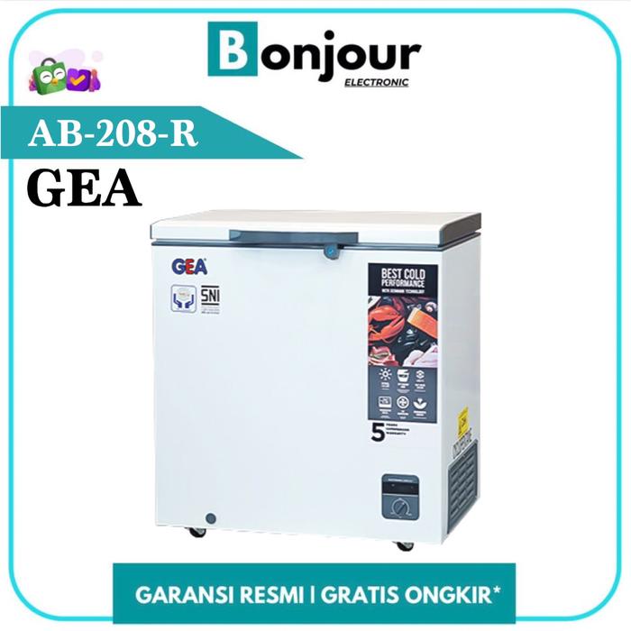 Gambar Chest Freezer 210 Liter GEA AB208 GEA AB-208-R Freezer Box GEA 210L dari Bonjour Electronic Official Kota Depok Tokopedia