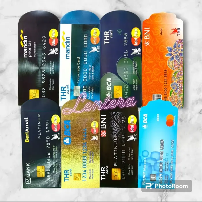 Angpao / Amplop Lebaran Gambar AT M Ukuran Panjang