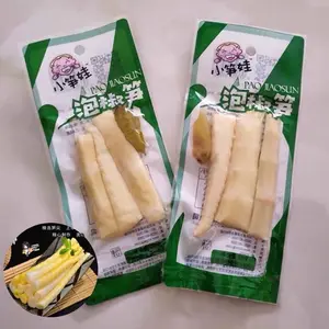 cemilan acar rebung muda hijau cemilan asli china PaoJiaoSun Bamboo