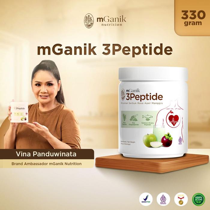 Gambar MGanik 3Peptide 3 Peptide M Ganik Suplemen Jantung Kardiovaskular BPOM dari Promo Gojek Suplemen Kota Administrasi Jakarta Barat Tokopedia
