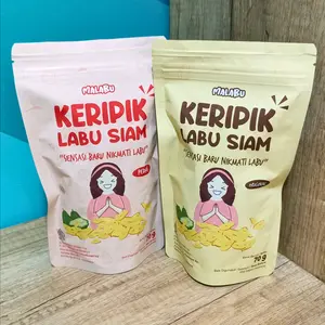 Snack Cemilan Keripik Labu Siam MALABU Original dan Pedas