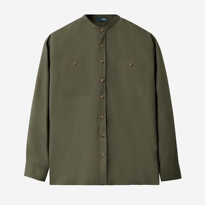 Gambar Baju Muslim Duha Muslimwear - Razq Long Sleeve - Olive dari Duha Muslim Wear Kota Tangerang Tokopedia