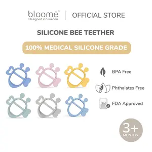 BLOOME Baby Silicone Bee Teether | Gelang Gigit Bayi Silikon BPA Free