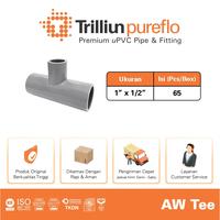 Gambar Fitting Pipa uPVC Trilliunpureflo AW Tee 1" x 1/2" Inch dari Trilliun Kab. Pasuruan 2 Tokopedia