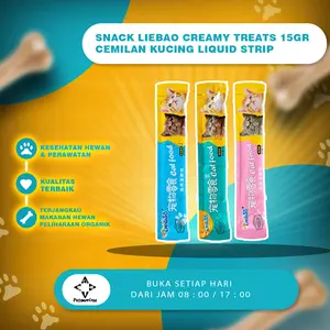 Snack LIEBAO Creamy Treats 15 Gr Cemilan Kucing Liquid Strip 1 pcs MUR