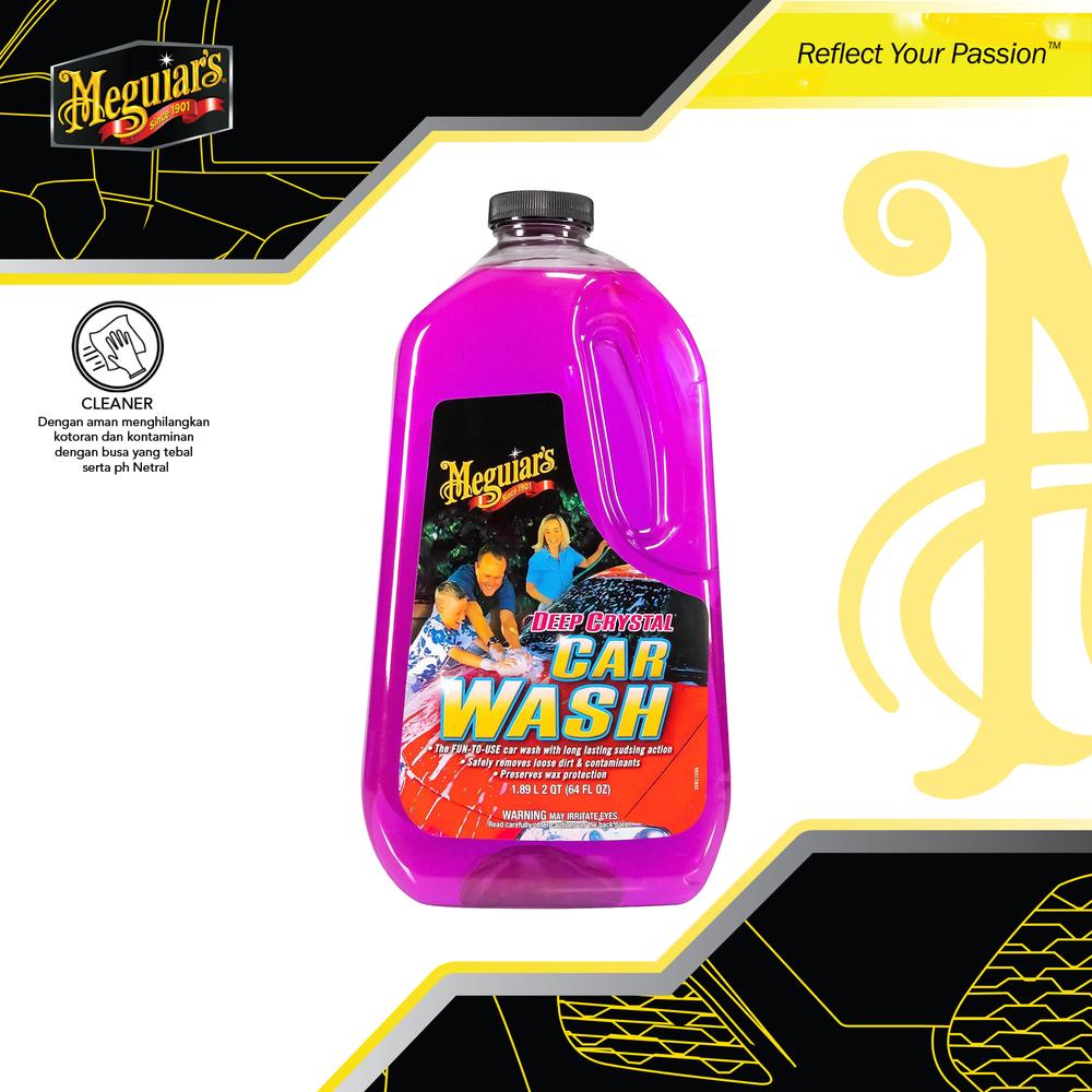 Meguiars Deep Crystal Car Wash 1.89L Shampoo Sabun Cuci Mobil Motor Kendaraan