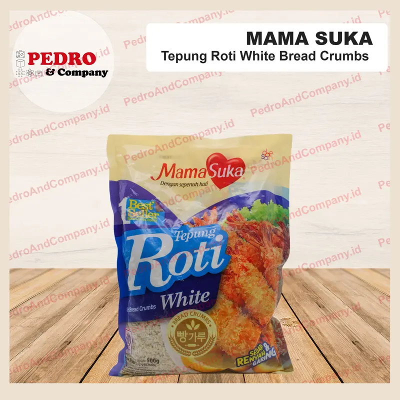 Mamasuka - Tepung roti white/ white bread crumbs (500gr) 1