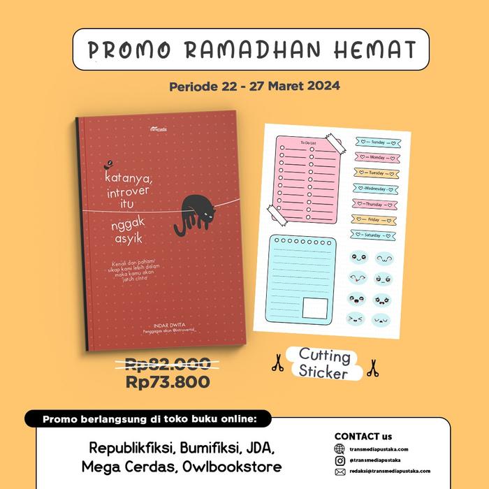 Gambar Buku Bacaan KATANYA,INTROVER ITU NGGAK ASYIK Indar Dwita Bumi Fiksi dari bumifiksijakarta Jakarta Selatan Tokopedia