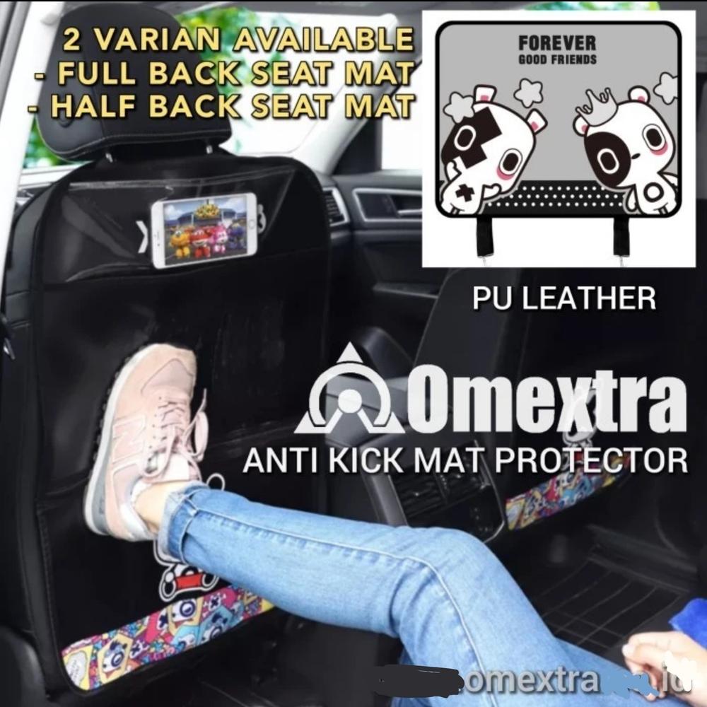 Anti Kick Mat Omextra Back Seat Cover Pelindung Tendangan Jok Mobil PU - HALF Cover