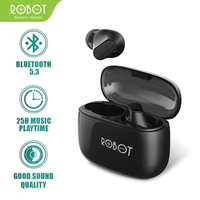 Gambar TWS ROBOT AIRBUDS T20S WIRELESS EARPHONE BLUETOOTH 5.3 IPX4 dari btgcom Kota Denpasar 3 Tokopedia