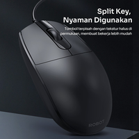 Gambar ROBOT M102 MOUSE WIRED BUSINESS OFFICE 1200DPI KABEL USB TERMURAH dari btgcom Kota Denpasar 2 Tokopedia