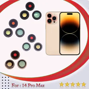 lensa kaca kamera belakang 14 pro max fullset ring new