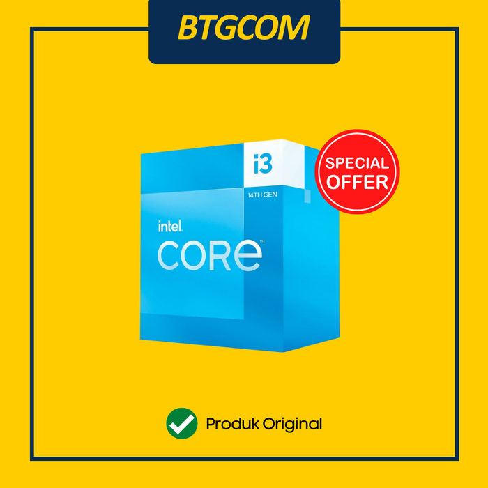 Gambar CPU CORE I3-14100 PROCESSOR INTEL LGA 1700 GEN. 14 dari btgcom Kota Denpasar Tokopedia