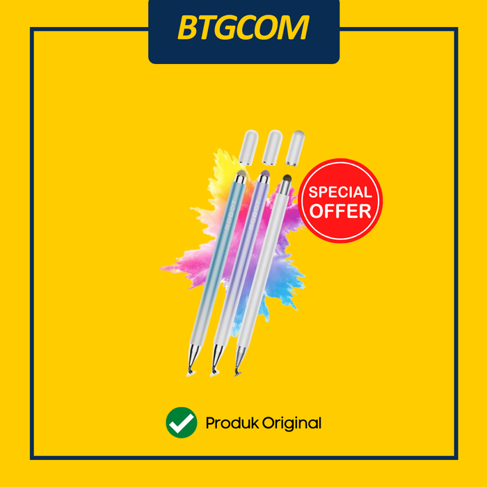 Gambar ROBOT RSP01 WHITE UNIVERSAL CAPACITIVE STYLUS PEN FOR MOBILE TABLET PC dari btgcom Kota Denpasar Tokopedia