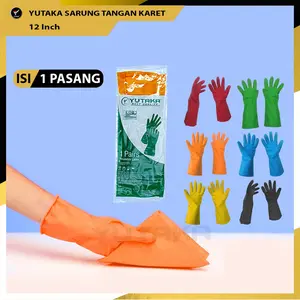 SARUNG TANGAN KARET 12INCH YUTAKA Orange