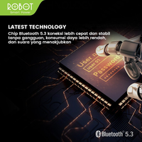 Gambar TWS ROBOT AIRBUDS T20S WIRELESS EARPHONE BLUETOOTH 5.3 IPX4 dari btgcom Kota Denpasar 5 Tokopedia