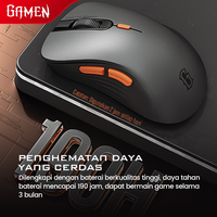 Gambar MOUSE GAMING GAMEN GM200W WIRELESS 3200DPI SILENT CLICK dari btgcom Kota Denpasar 5 Tokopedia