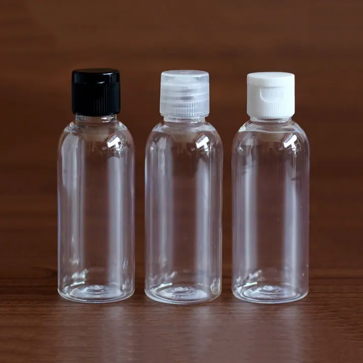 BOTOL PLASTIK 60ML FLIPTOP BENING / BOTOL 60 ML / BOTOL ISI ULANG