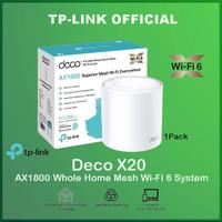 Gambar TP-LINK DECO X20 ( 1 PACK ) AX1800 Whole Home Mesh Wi-Fi 6 Tplink X 20 dari Officiall Brands Kota Administrasi Jakarta Barat 1 Tokopedia
