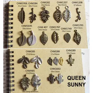 Bandul Daun Liontin Daun Charm Daun Aksesoris Pendant Kalung Gelang