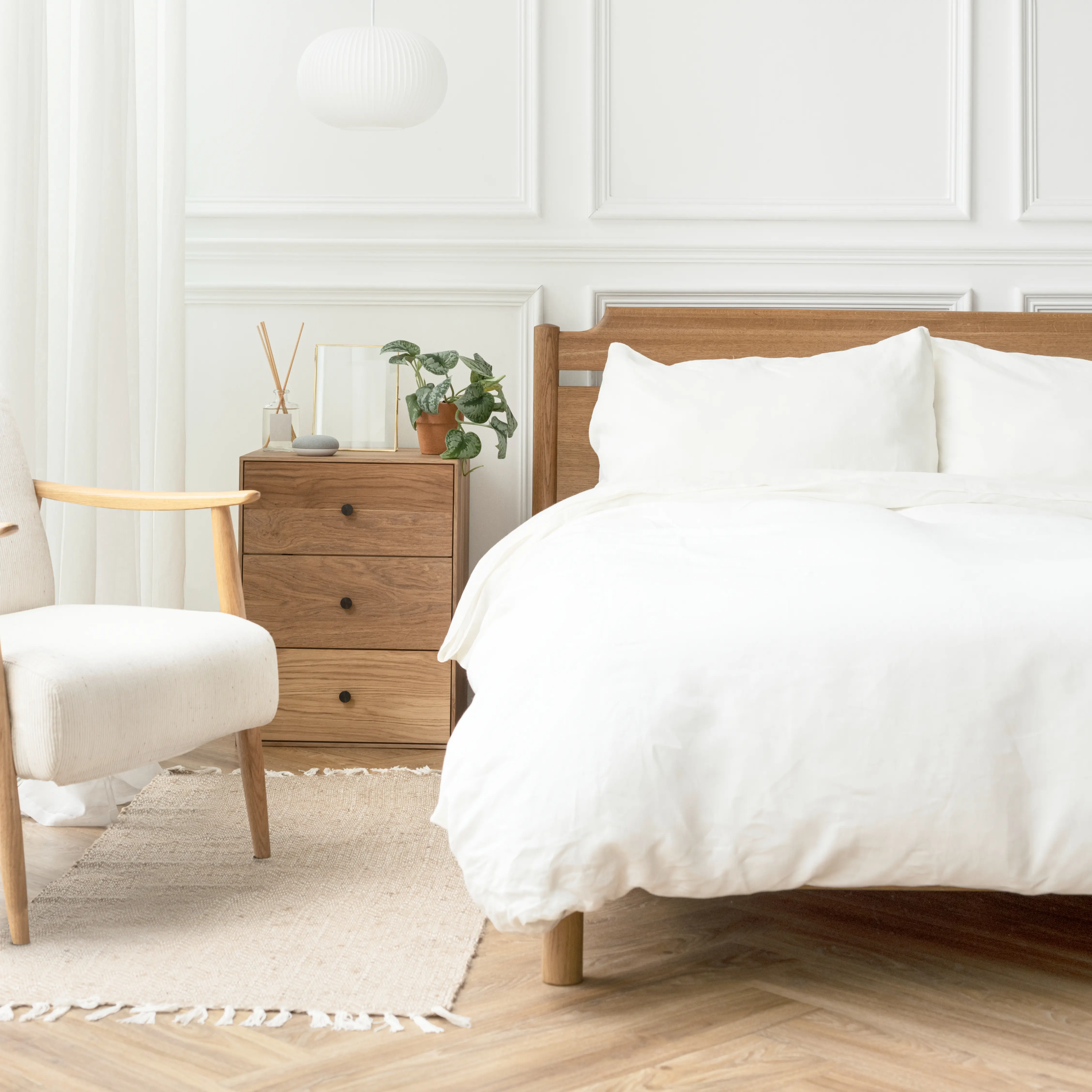 Duvet Cover TC 200 Plain White 100% Cotton