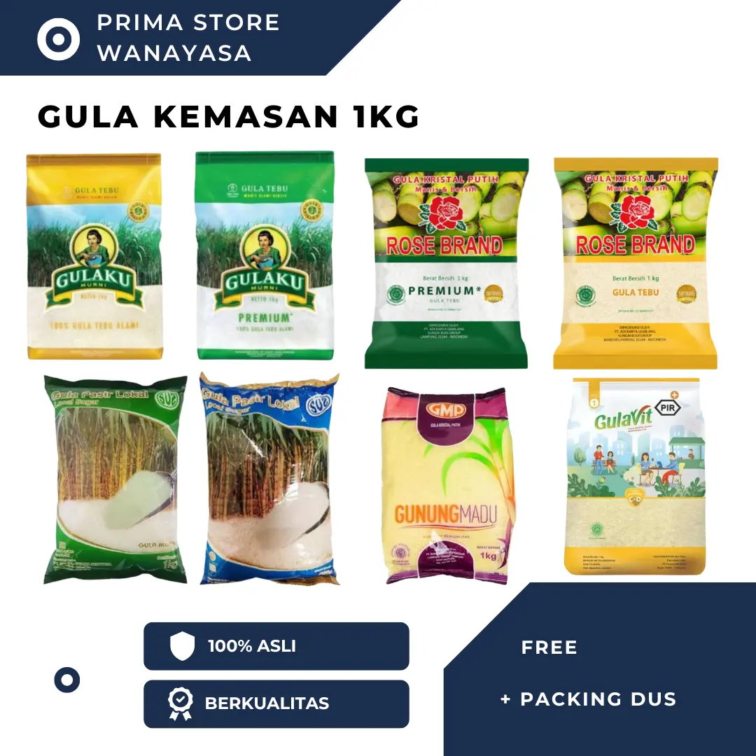 Gula Pasir Kemasan 1kg