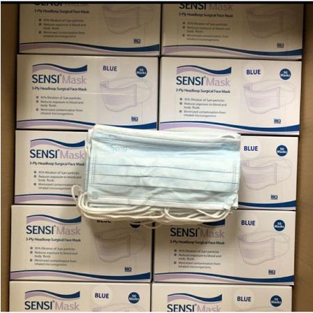 Masker sensi headloop 50 biru
