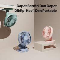 Gambar ROBOT RT-BF10B Mini Fan Kipas Angin Portable Klip Jepit 2000mAh 3Speed - BLUE dari QUEEN id Official Kab. Tangerang 3 Tokopedia