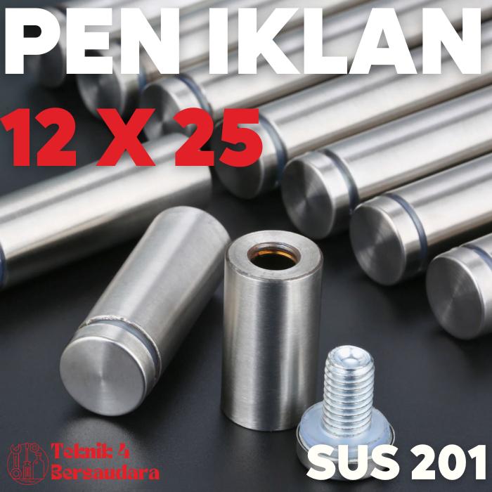PEN IKLAN 12X25 STAINLESS / BAUT AKRILIK / BAUT KACA SIGN BOARD - Shop ...