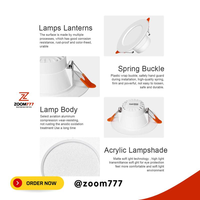 TERMURAH TaffLED Lampu Downlight LED Smart Bulb Bluetooth Tuya 10W RGB 4