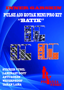 Sticker Inner Garskin Pulse AIO Mini Kotak Piryanzastore #EdisiBatik