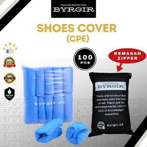 100pcs Disposable Shoe Shoes Cover Sarung Pelindung Sepatu APD Trasti