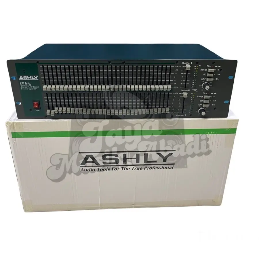 EQUALIZER ASHLY GQX 3102/GQX3102 ( 2 x 31 CHANNEL ) GRADE A++
