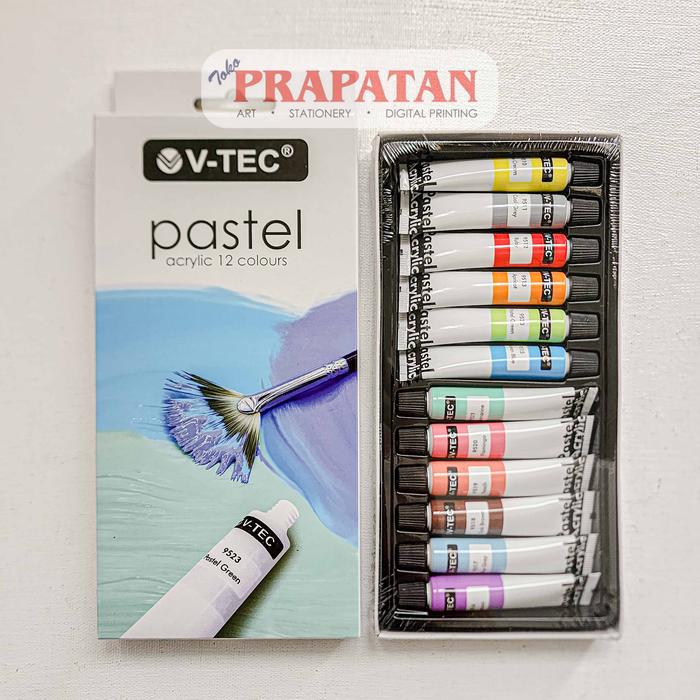 Gambar Cat Akrilik Set V-TEC Neon Metallic Pastel 12x6ml | V-TEC Acrylic Set - NEON NA-612 dari Toko Prapatan_NEW Kota Administrasi Jakarta Timur 4 Tokopedia