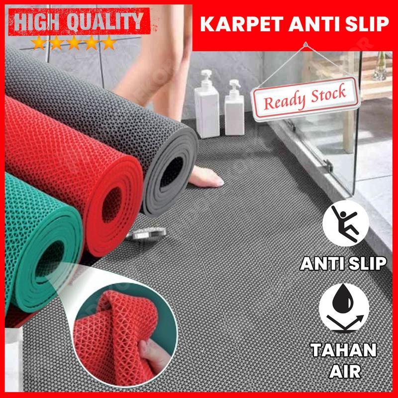 Keset Karpet PVC Jaring Anti Slip Kamar Mandi / Dapur - Shop | Tokopedia