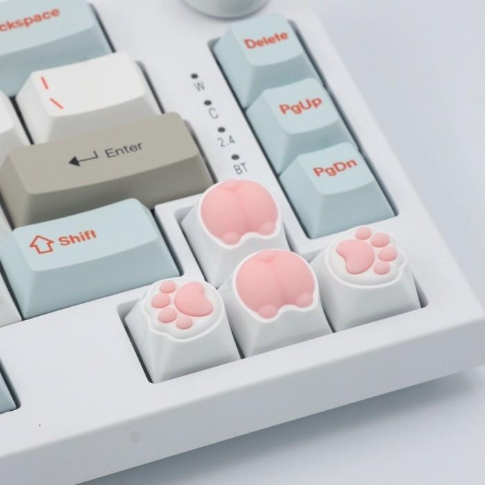 Gambar Keycap Keyboard Gaming Mechanical ABS Cat Dog Paw Lucu Keycaps dari Click & Go Tokopedia Kota Bandung Tokopedia