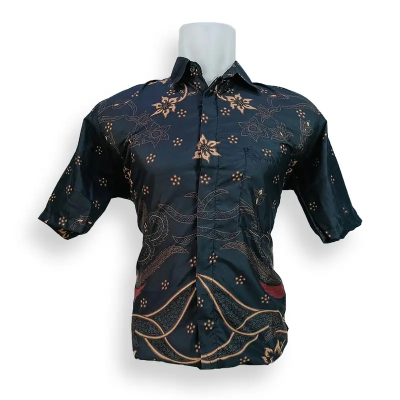 Kemeja Batik Pria Lengan Pendek dan Lengan Panjang P102D 0