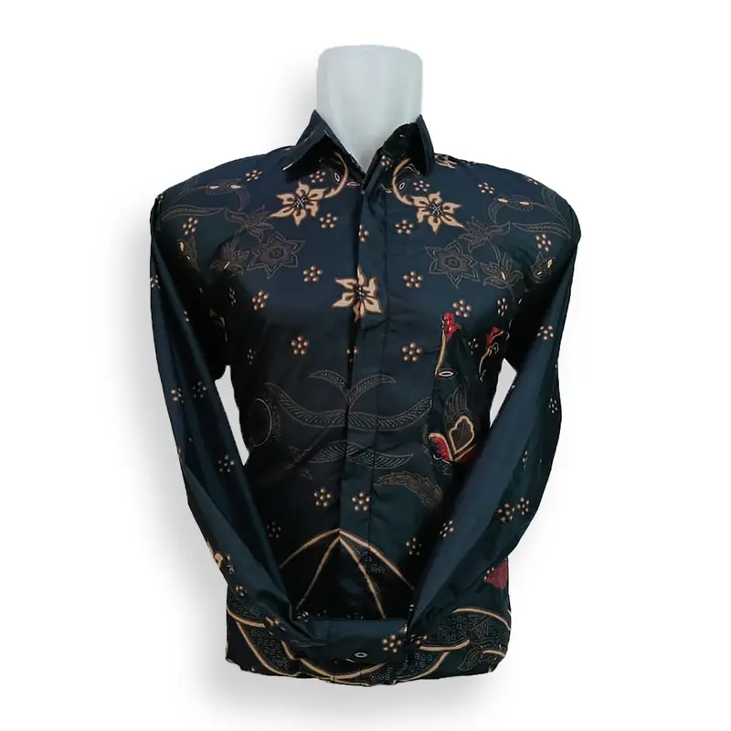 Kemeja Batik Pria Lengan Pendek dan Lengan Panjang P102D 2