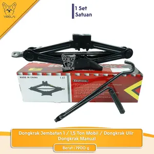 Dongkrak Jembatan 1 / 1,5 Ton Mobil / Dongkrak Ulir / Dongkrak Manual