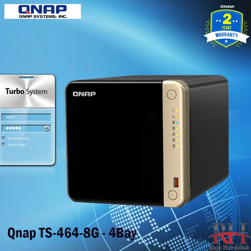 NAS Qnap TS-464-8G - 4Bay 16GB - NAS Qnap TS464 16GB 4Bay